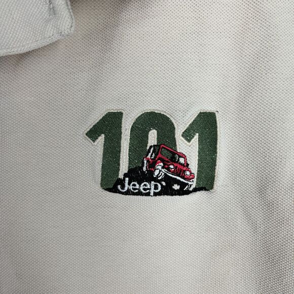 Vintage Jeep Shirt Mens M 90s Polo Tech‎ 101 4x4 Crawling Overlanding Wrangler - Picture 3 of 8